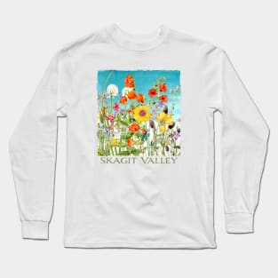 Skagit Valley Washington Flower Floral Gardener's Long Sleeve T-Shirt